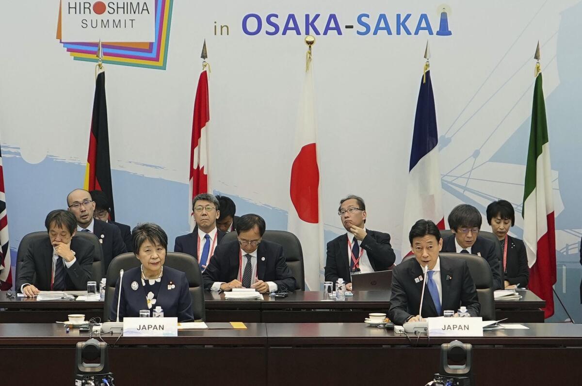 G-7 nations back strong supply chains for energy and food despite